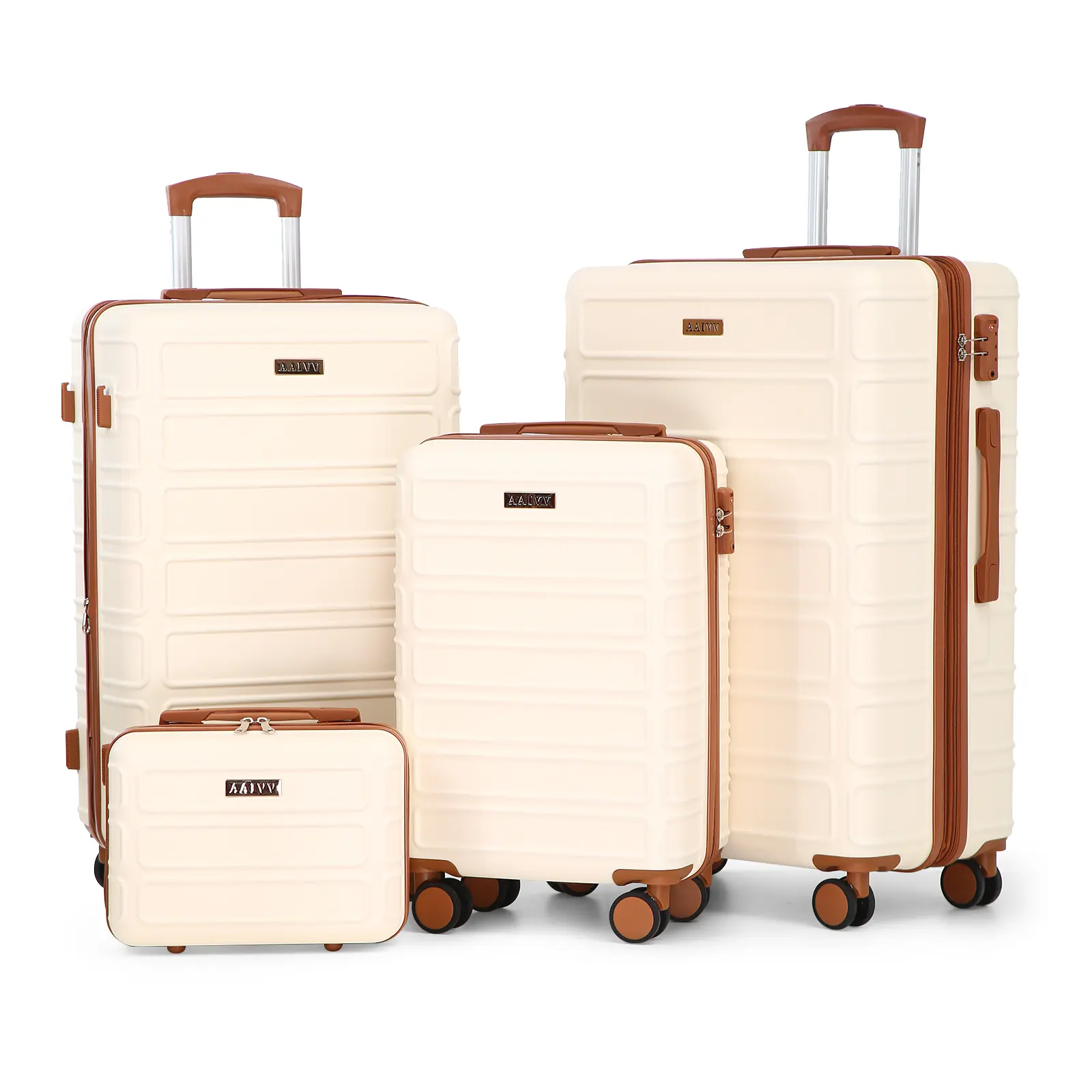 4 Piece Luggage Set, Expandable TSA Lock Hardshell Durable Traveling Bag Travel Suitcase Set with Double Spinner Wheels, Luggage Sets (13/20/26/28in)