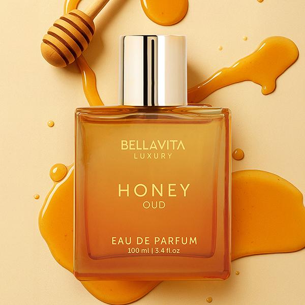 Bella Vita Luxury's Honey Oud | Eau de Parfum 100ml (3.4 fl oz) | Patchouli, Vanilla, Bergamot | Floral & Spicy | Made with Clean & Vegan Essentials Oils | Cruelty Free Fragrance Perfume