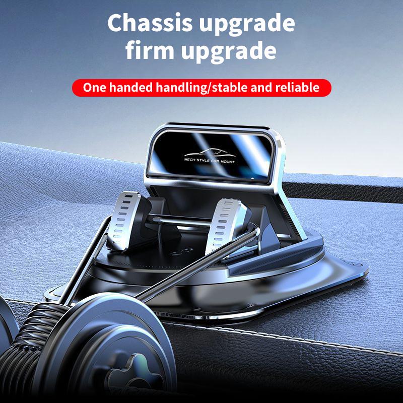 Car phone holder 360 degree rotation, suitablefor car navigation in-car dashboard, horizontaland vertica screen adjustment angle,suctioncup fixed non-slip mobile phone holdersuitable for iPhone and Android